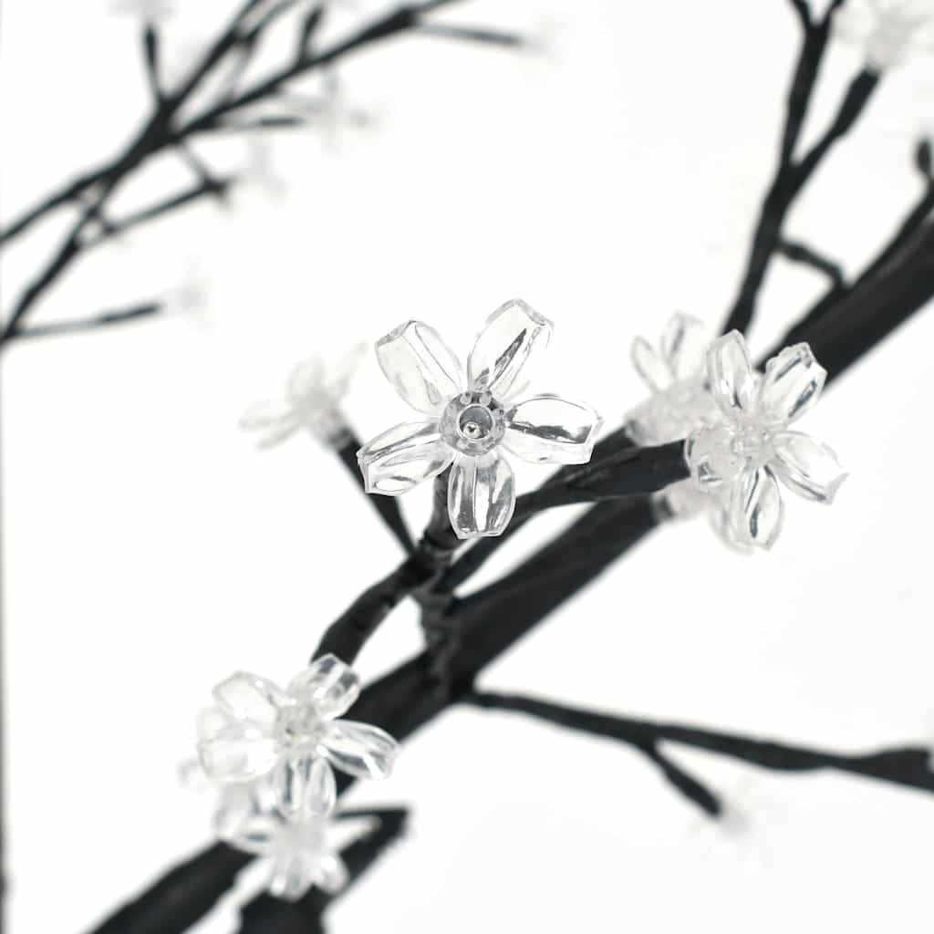Christmas Tree 128 LEDs Colourful Light Cherry Blossom 120 cm