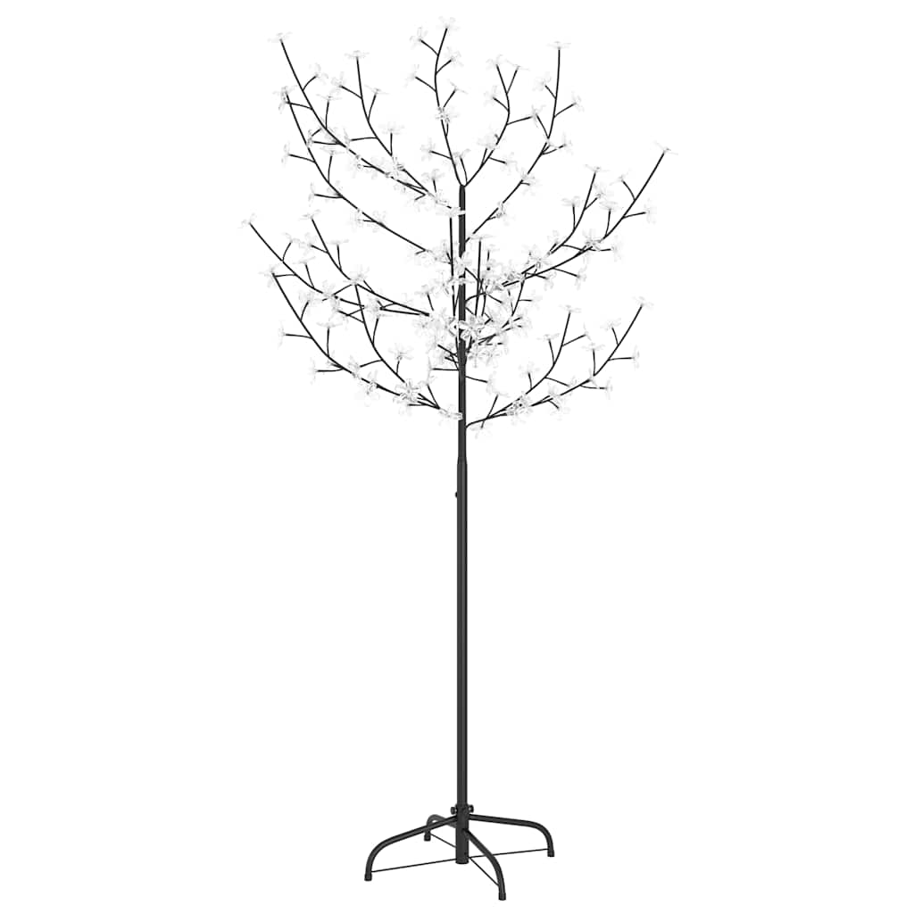 Christmas Tree 120 LEDs Cold White Light Cherry Blossom 150 cm