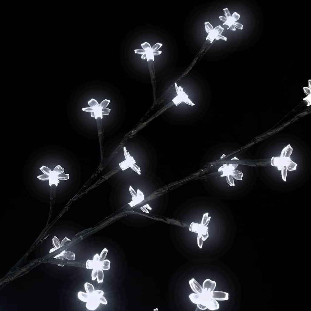 Christmas Tree 120 LEDs Cold White Light Cherry Blossom 150 cm