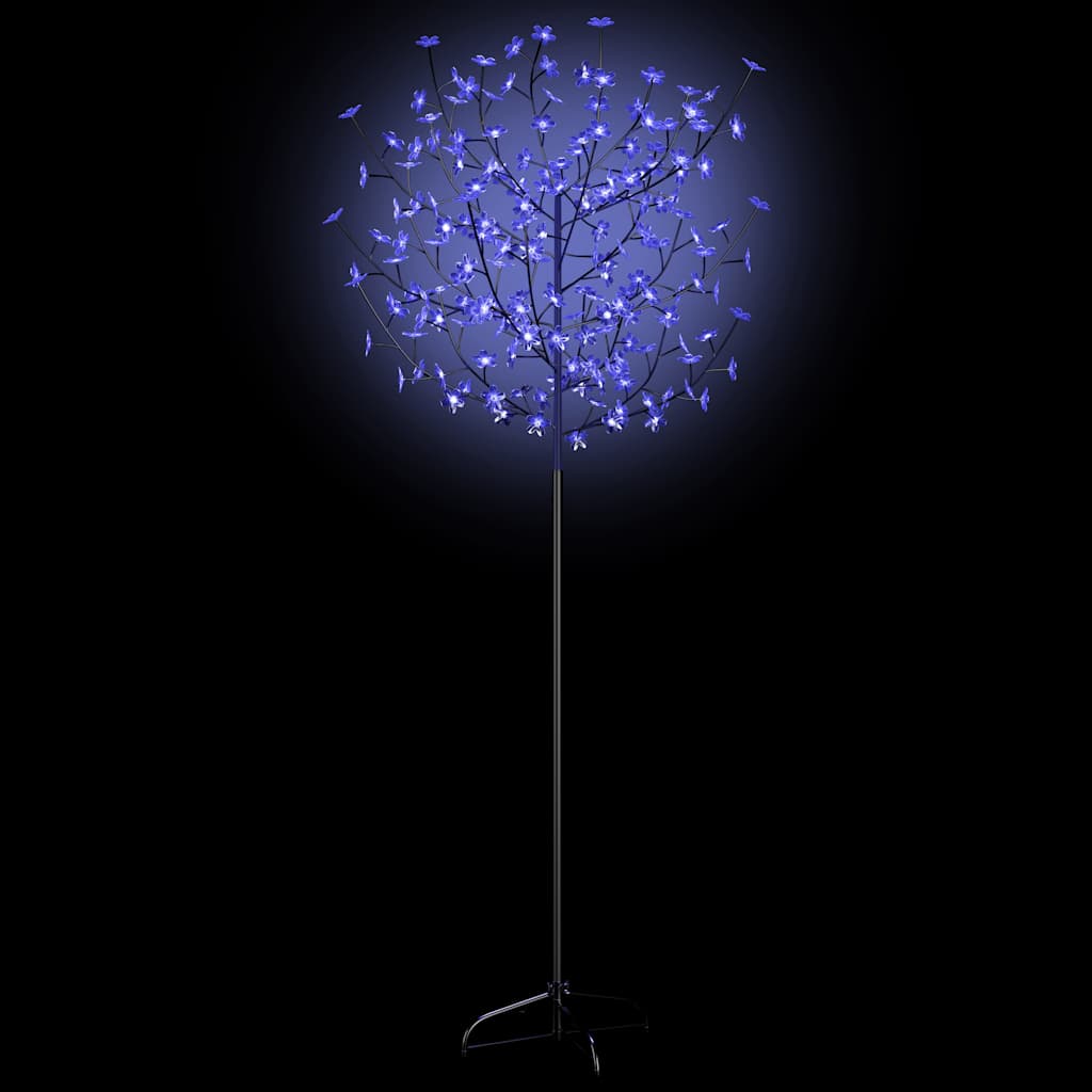 Christmas Tree 200 LEDs Blue White Light Cherry Blossom 180 cm