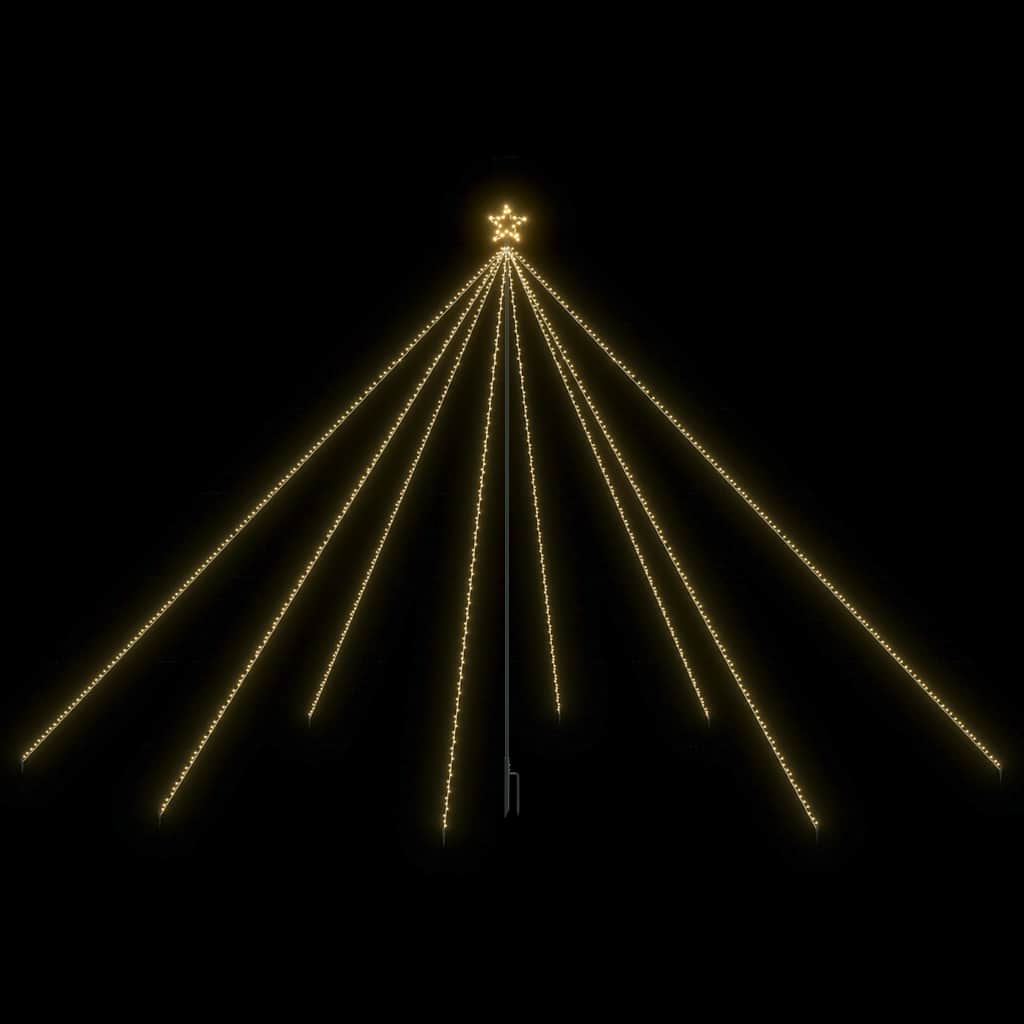 LED Christmas Tree Indoor Outdoor 800 LEDs Warm White 5 m