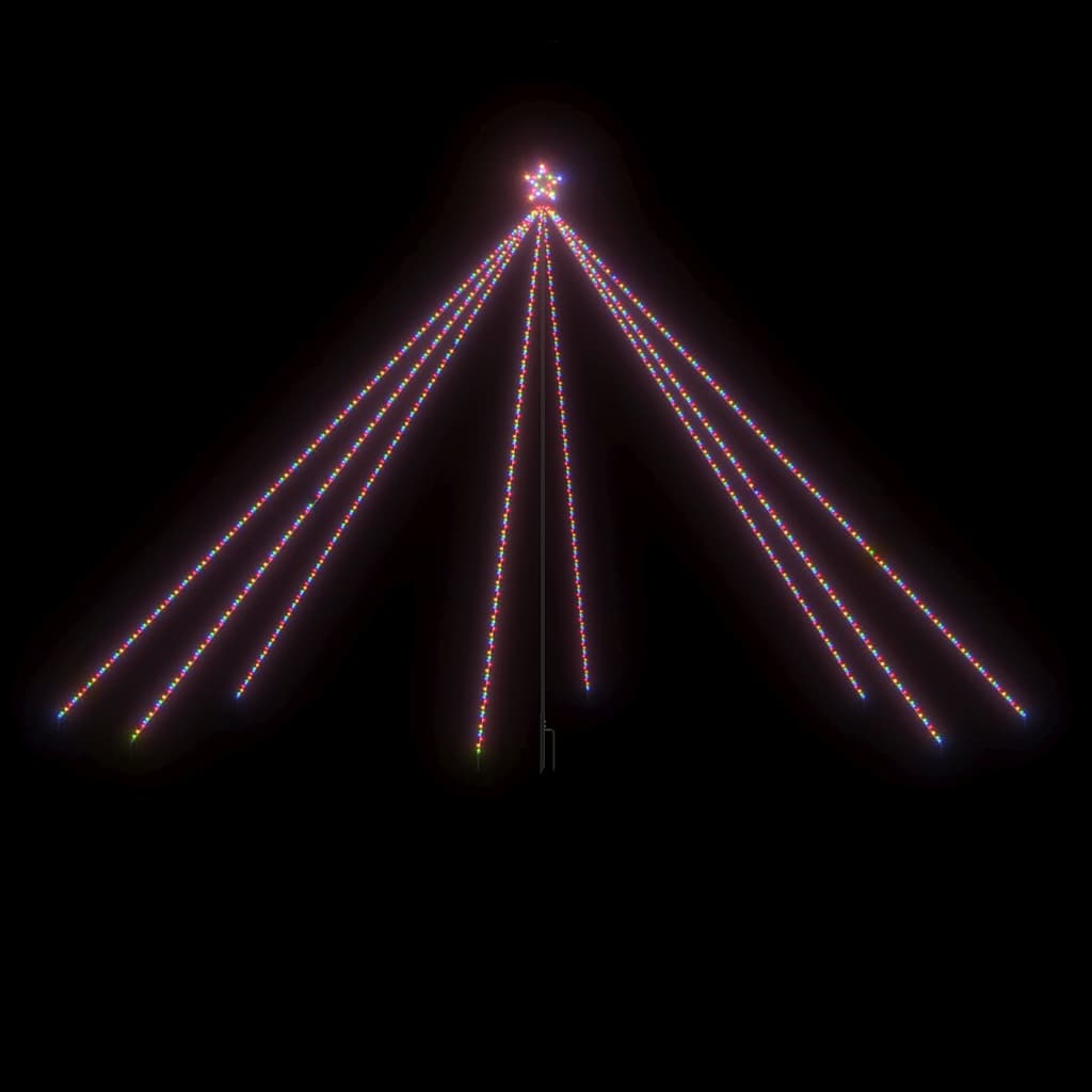 LED Christmas Tree Indoor Outdoor 800 LEDs Colourful 5 m