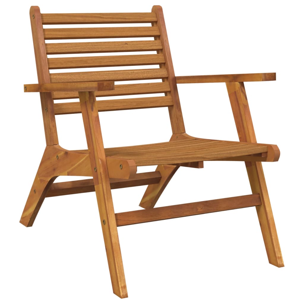 Bistro Set | Brown | Solid acacia wood | Medium |  Collapsible