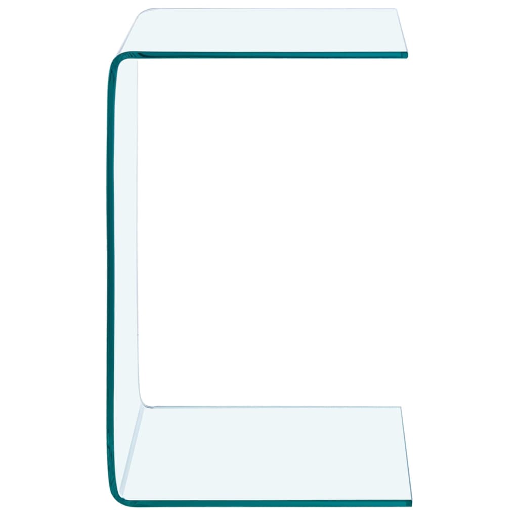 Side Table 40x40x60 cm Tempered Glass