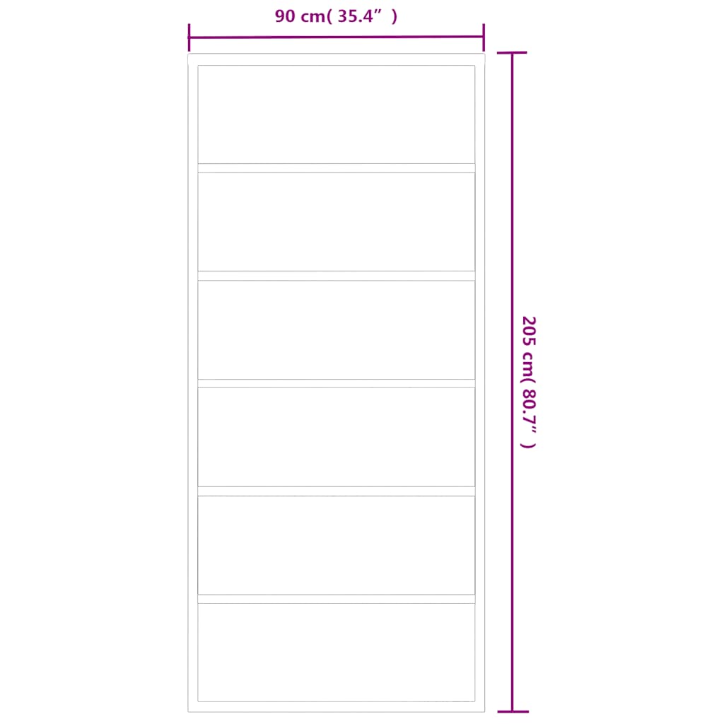 Sliding Door ESG Glass and Aluminium 90x205 cm Black