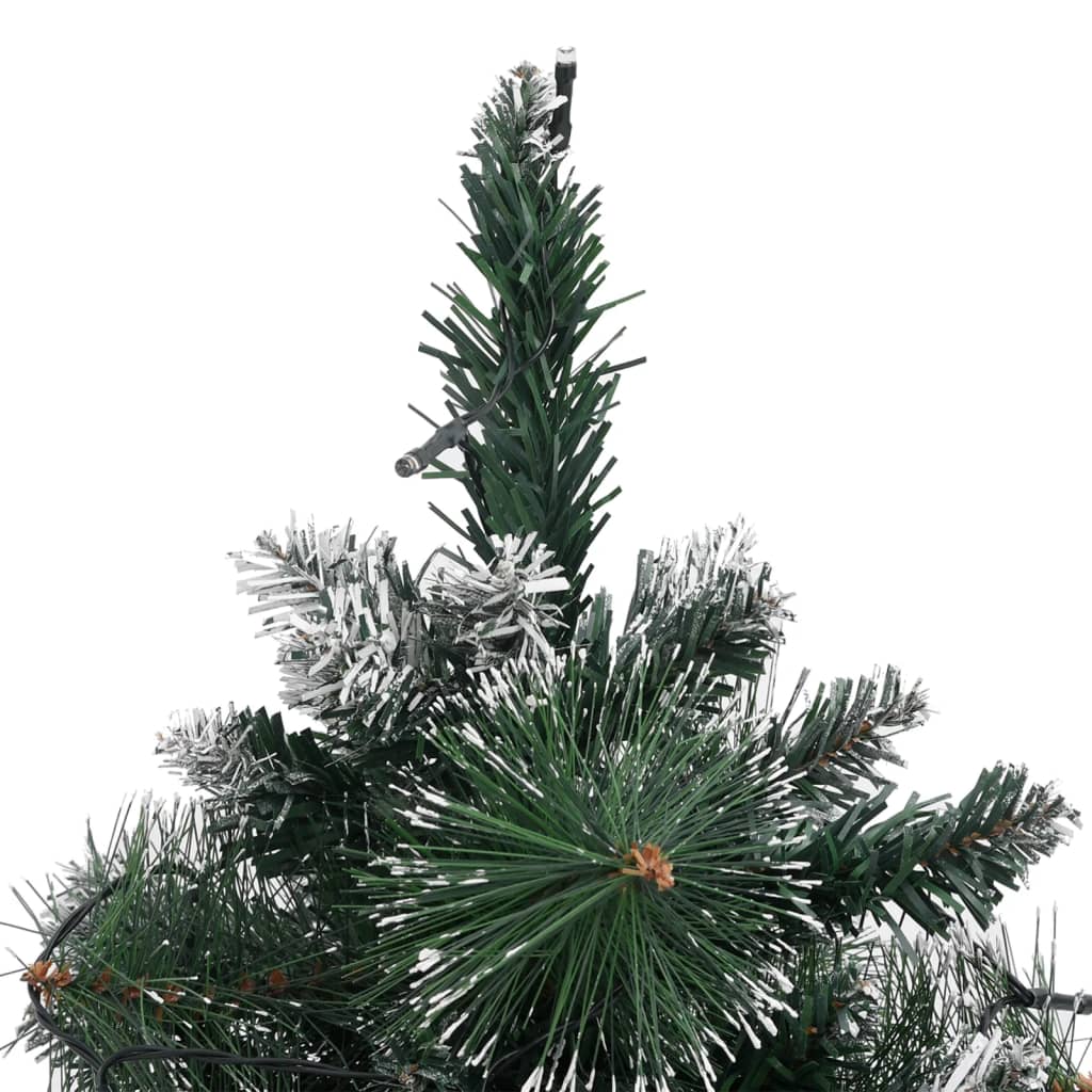 vidaXL Artificial Pre-lit Christmas Tree with Stands Green 60 cm PVC