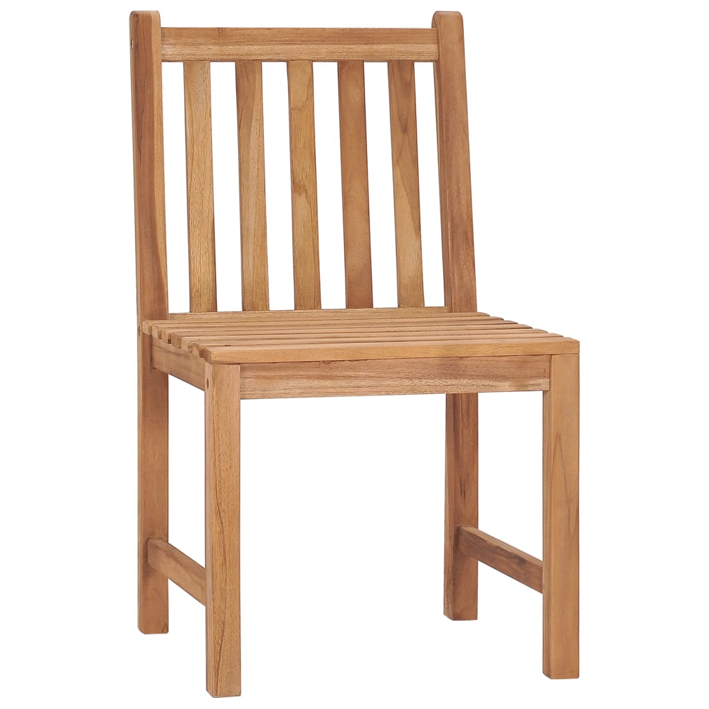 Garden Chair | Set of 8 | Teak Brown