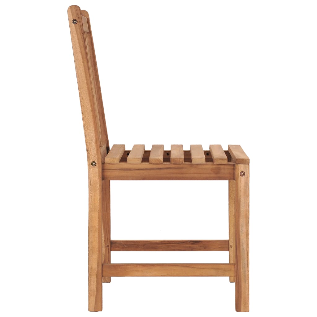 Garden Chair | Set of 8 | Teak Brown