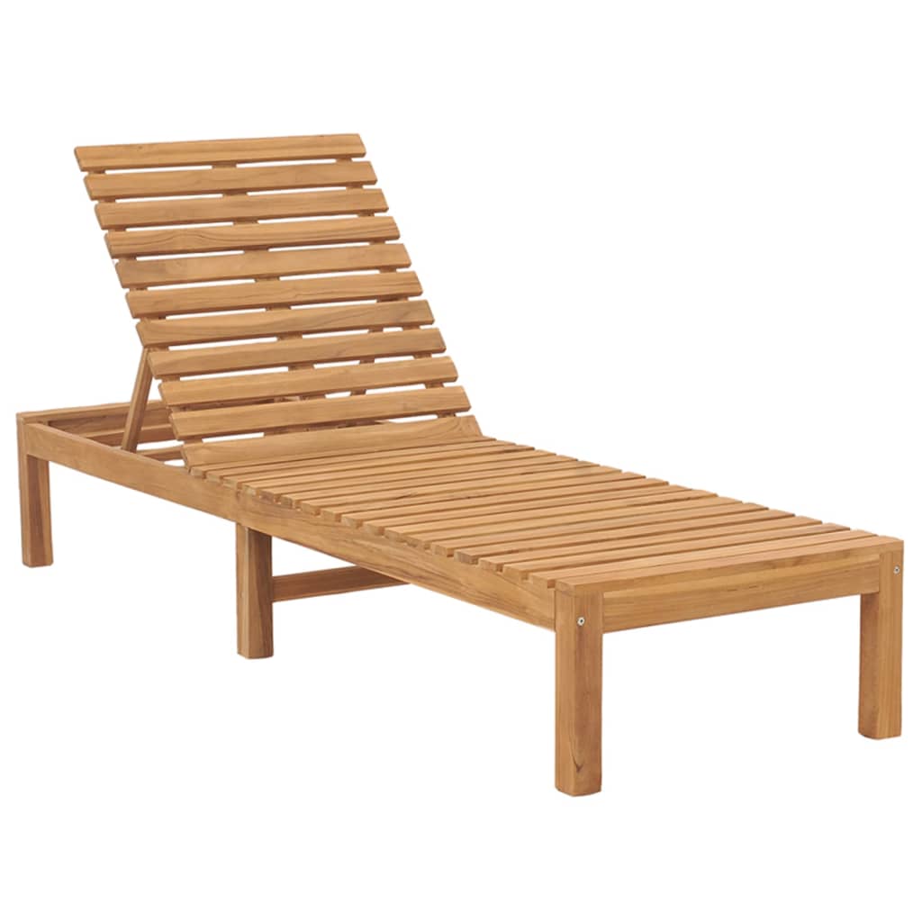 vidaXL Sun Loungers 2 pcs Solid Wood Teak