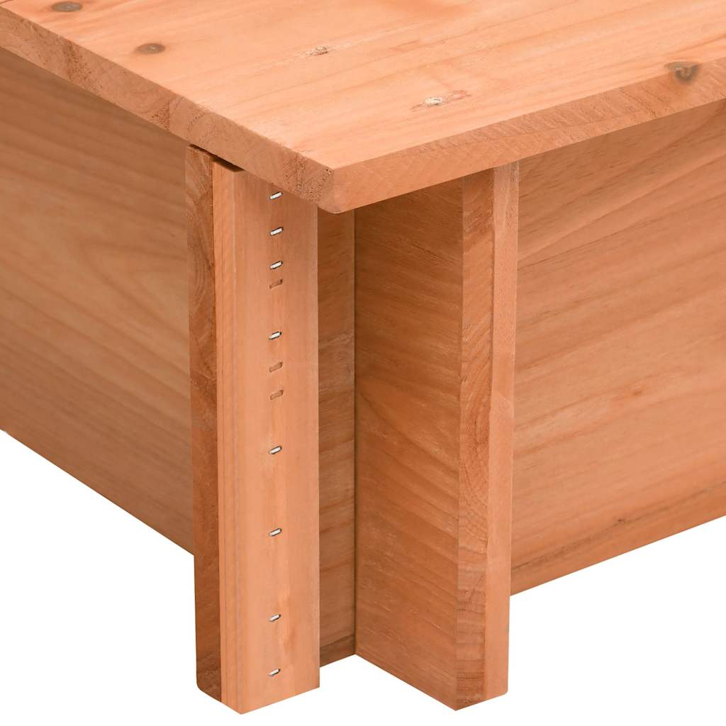 316474 vidaXL Sandbox with Roof Firwood 112x112x112 cm