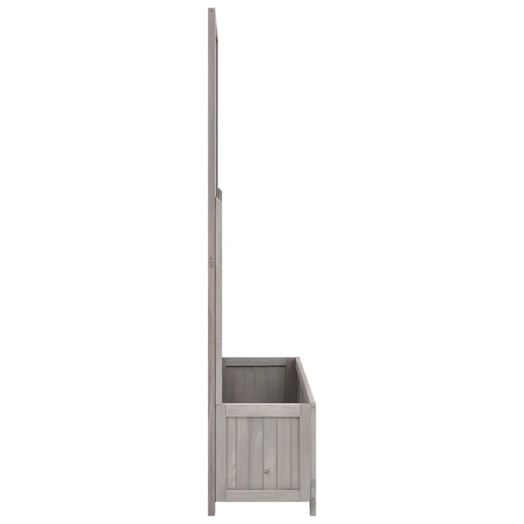 Planter | Grey | Solid firwood | 70 x 30 x 135 cm | Planters | Planter
