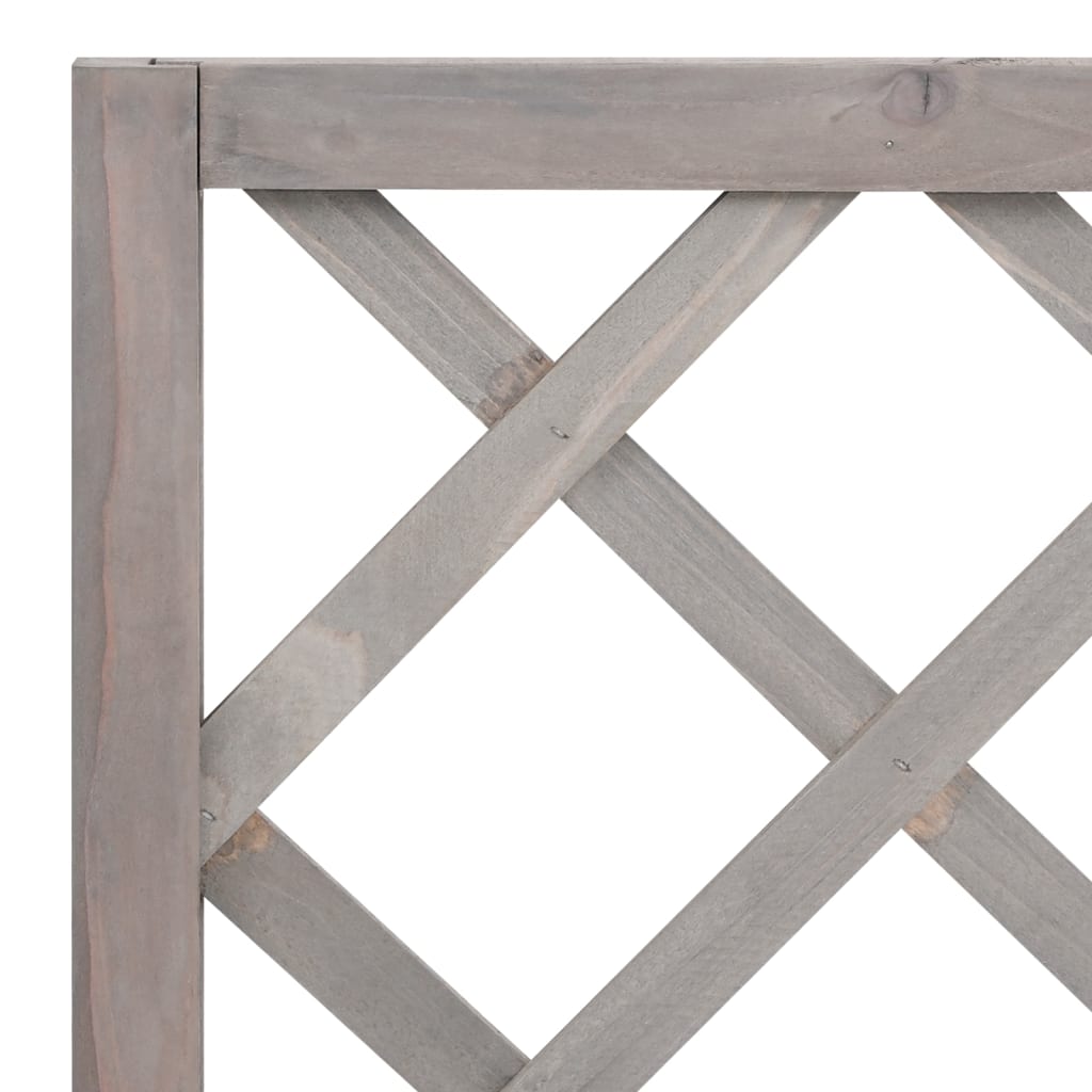 Planter | Grey | Solid firwood | 70 x 30 x 135 cm | Planters | Planter