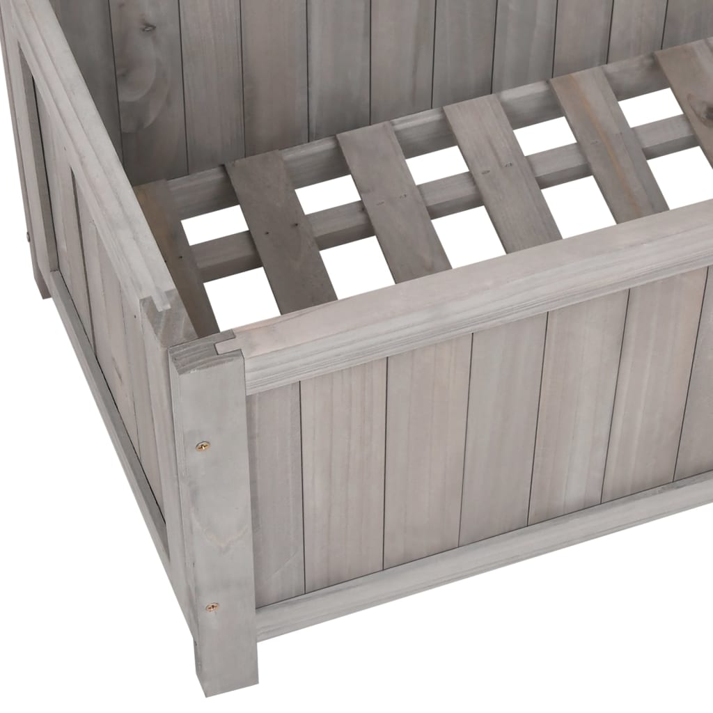 Planter | Grey | Solid firwood | 70 x 30 x 135 cm | Planters | Planter