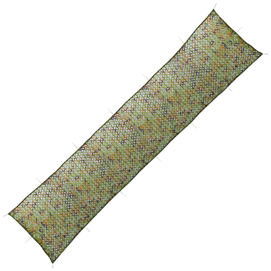 vidaXL Camouflage Net with Storage Bag 1.5x6 m Green