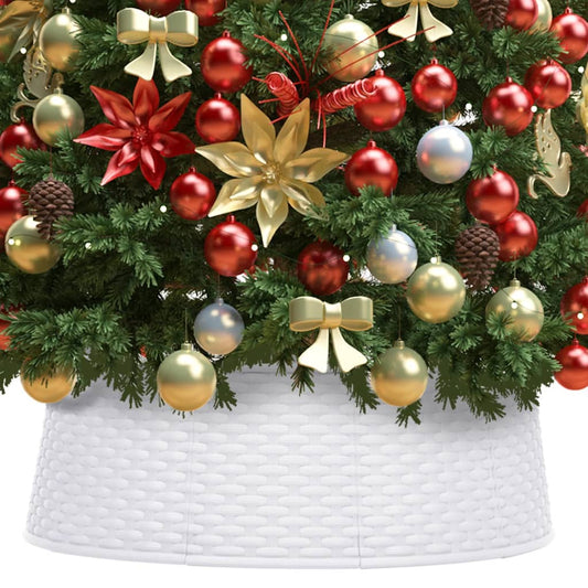 vidaXL Christmas Tree Skirt White Ø54x19.5 cm