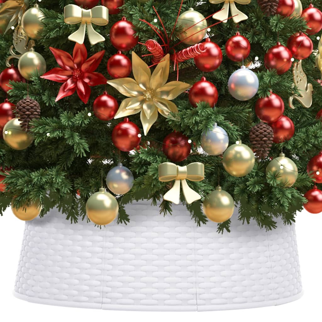 vidaXL Christmas Tree Skirt White Ø65x19.5 cm