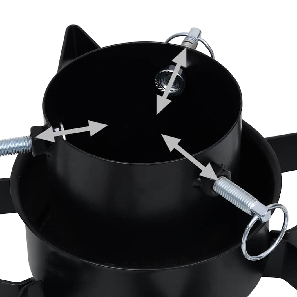 331315 vidaXL Christmas Tree Stand Black 47x47x13,5 cm