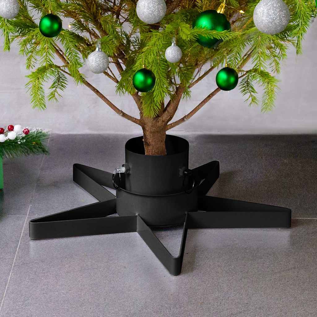 331315 vidaXL Christmas Tree Stand Black 47x47x13,5 cm
