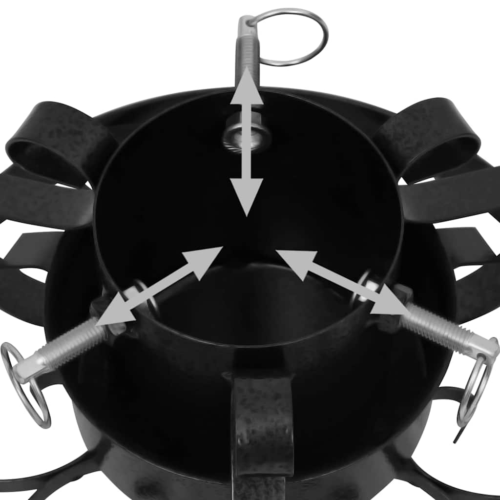 331320 vidaXL Christmas Tree Stand Black 29x29x15,5 cm