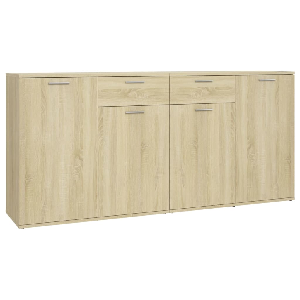 vidaXL Sideboard Sonoma Oak 160x36x75 cm Engineered Wood