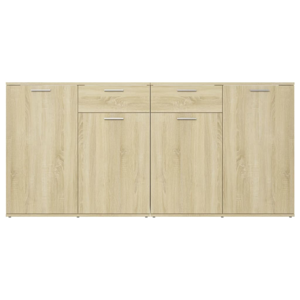 vidaXL Sideboard Sonoma Oak 160x36x75 cm Engineered Wood