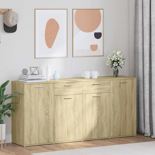 Sideboard Sonoma Oak 160x36x75 cm Engineered Wood