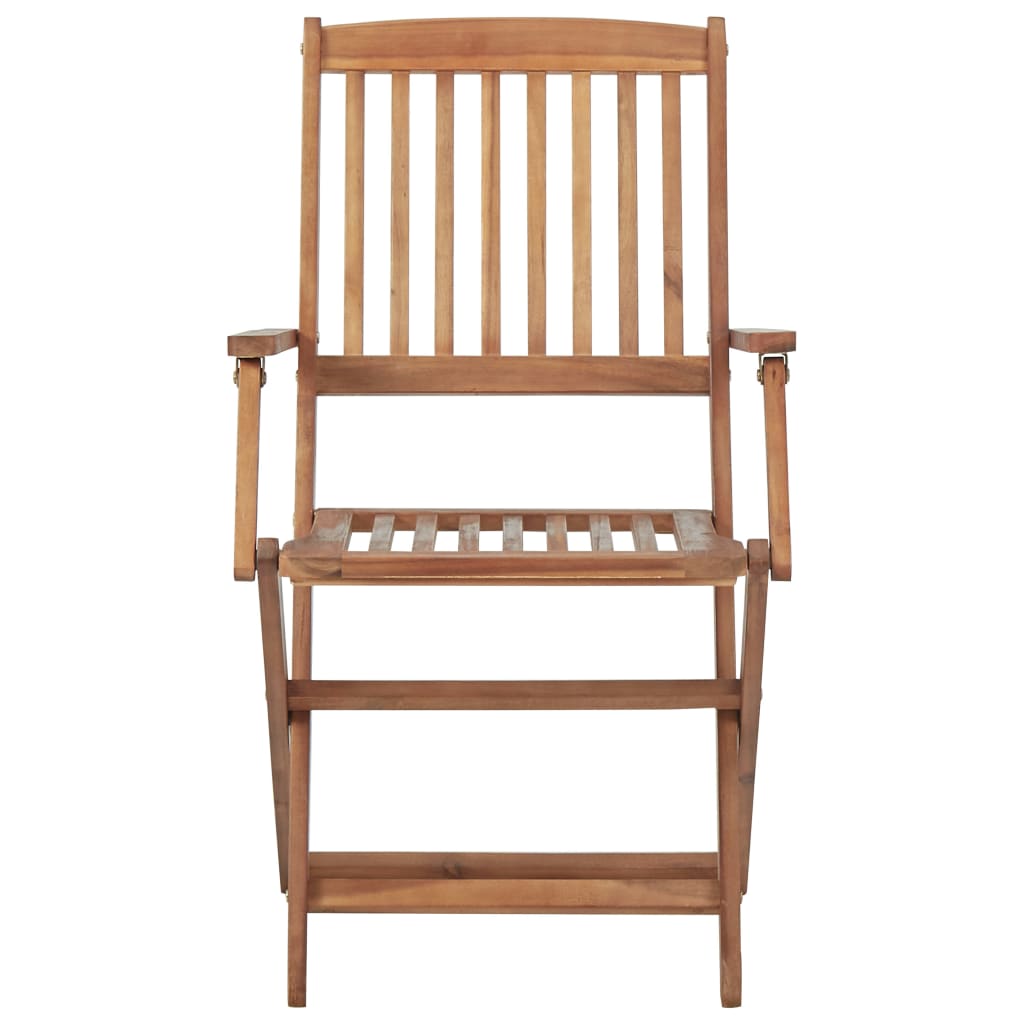 Outdoor Chair | Set of 8 | Natural wood | Solid acacia wood | Standard
