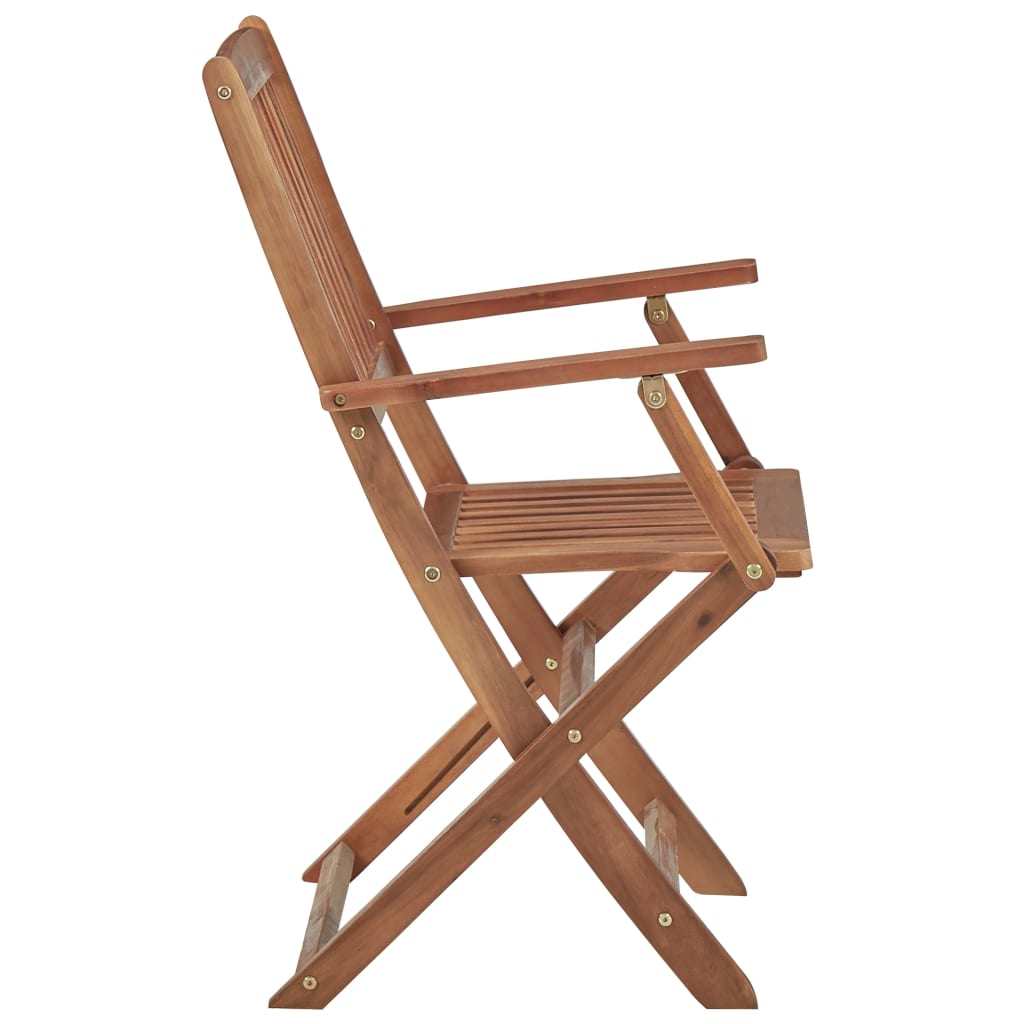 Outdoor Chair | Set of 8 | Natural wood | Solid acacia wood | Standard
