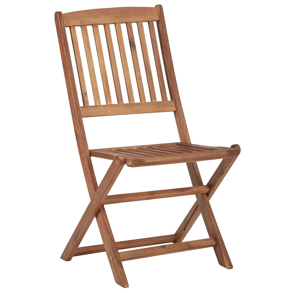 vidaXL Folding Outdoor Chairs 6 pcs Solid Acacia Wood