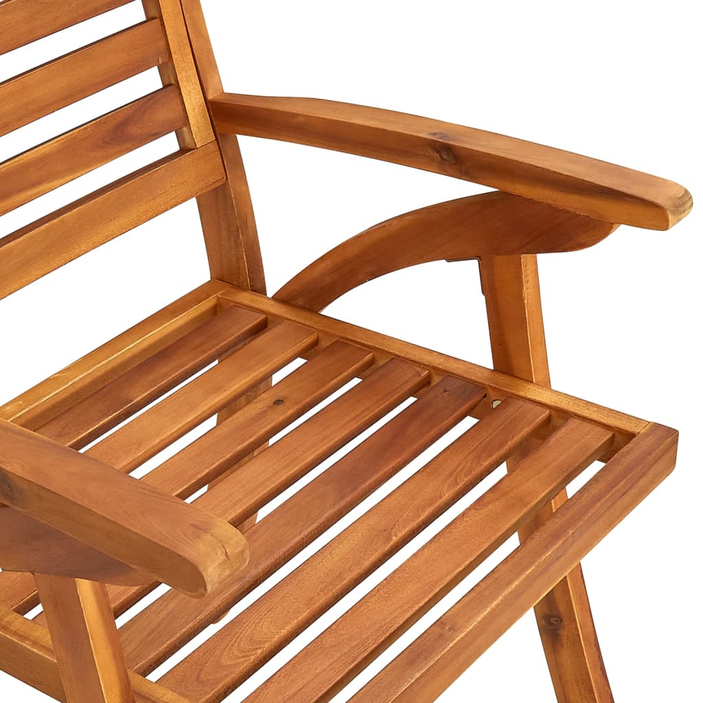 vidaXL Garden Chairs 8 pcs Solid Acacia Wood