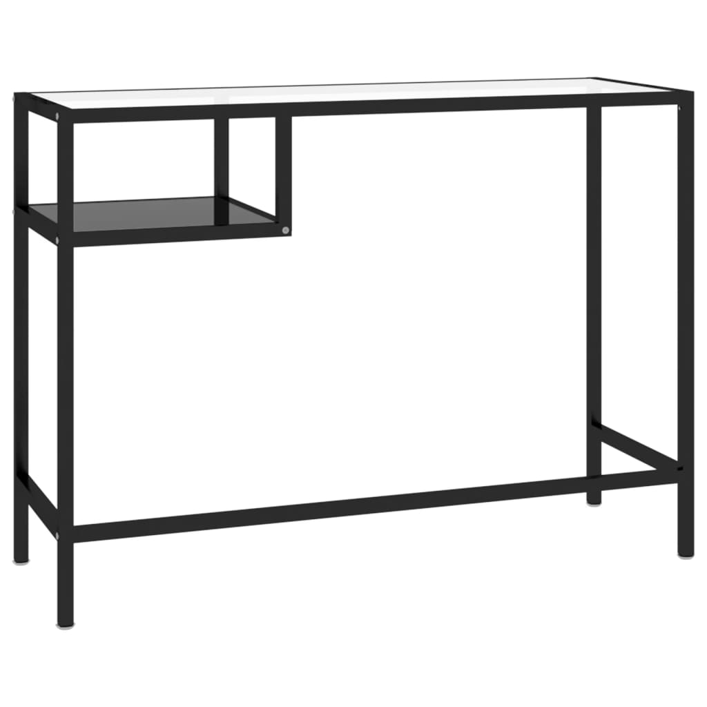 vidaXL Computer Desk Black 100x36x74 cm Glass