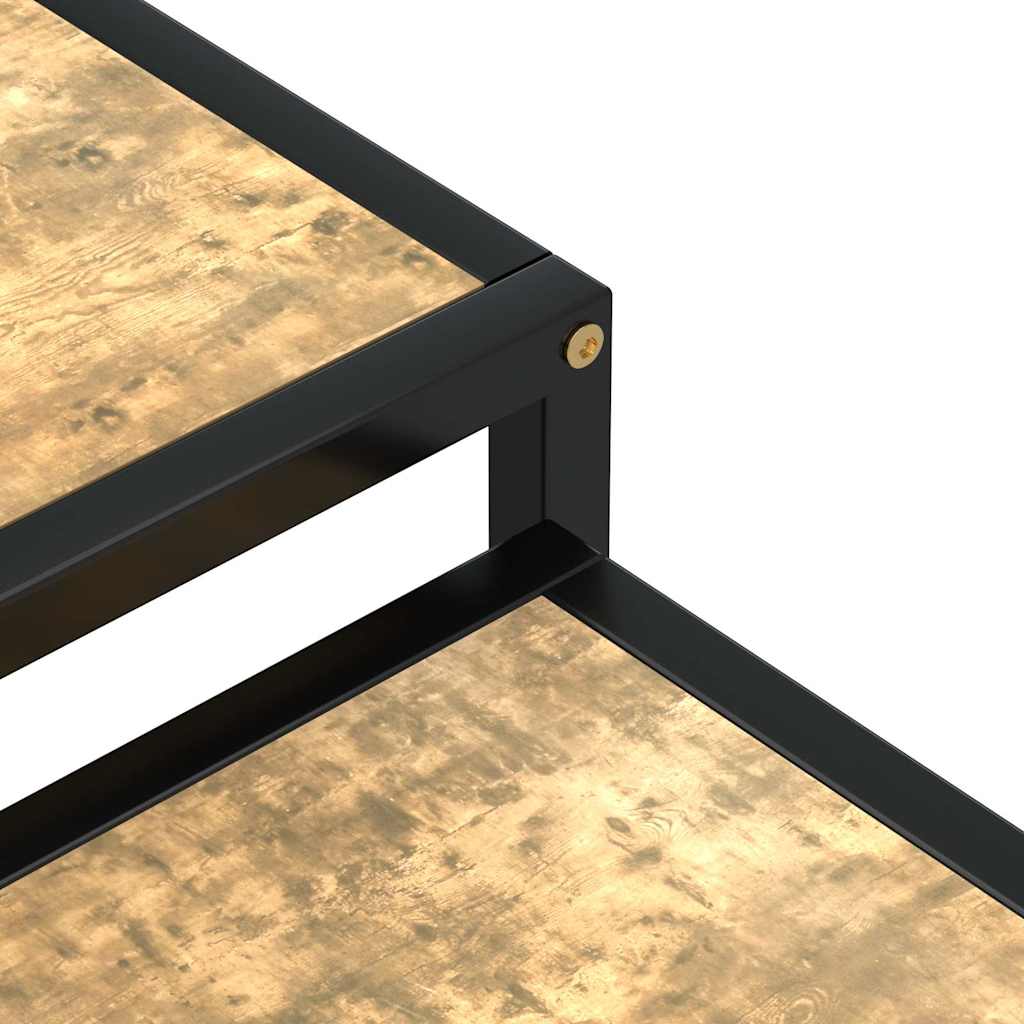 331656 vidaXL Tea Tables 2 pcs MDF Black and Yellow