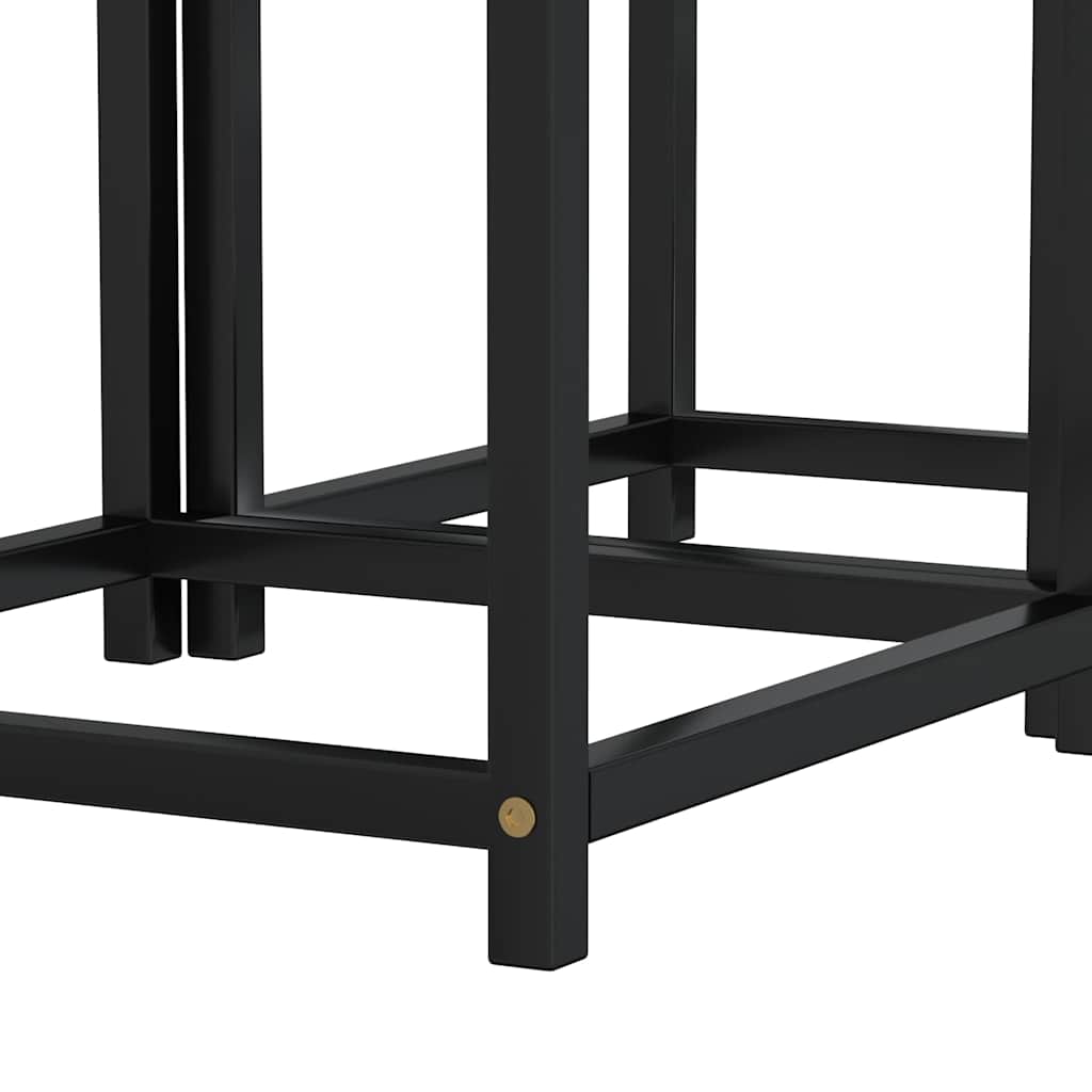 331656 vidaXL Tea Tables 2 pcs MDF Black and Yellow