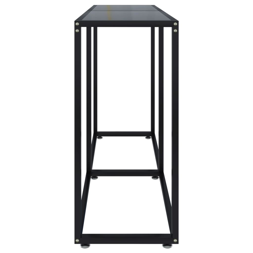 Console Table | Black | Tempered glass, powder-coated steel