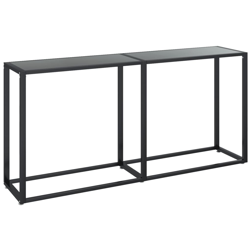 Console Table | Black | Tempered glass | 160x35x75.5cm | Simple