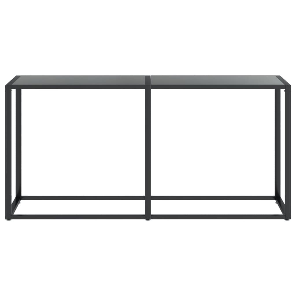 Console Table | Black | Tempered glass | 160x35x75.5cm | Simple