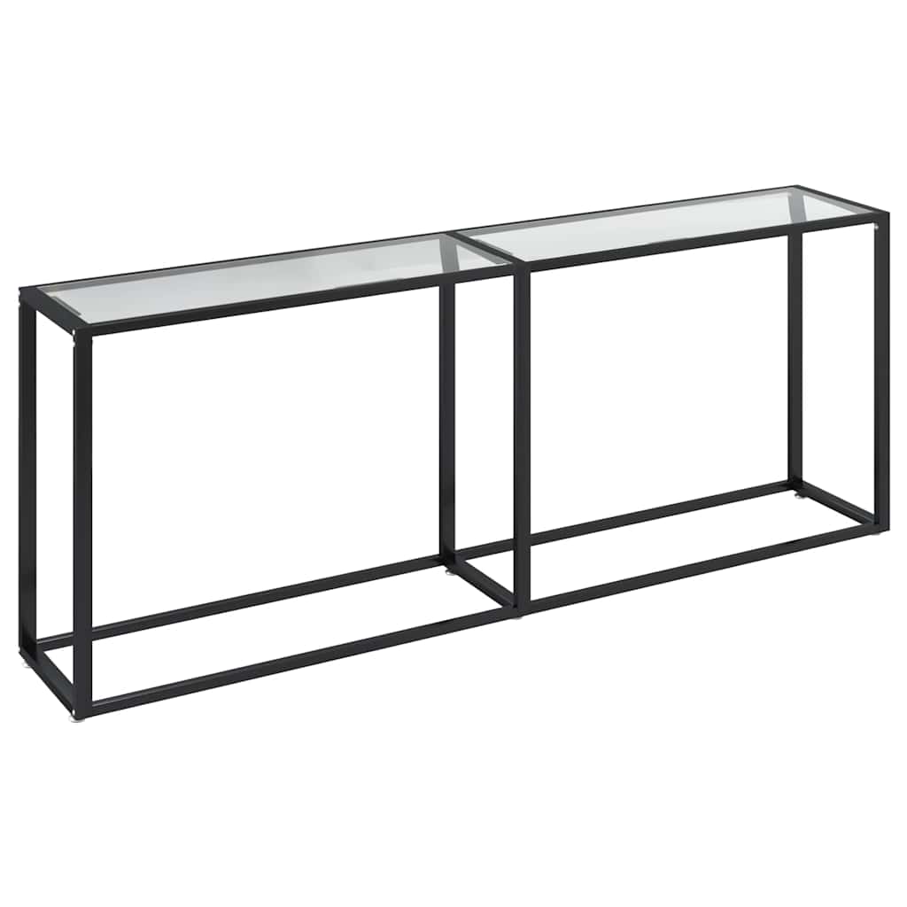 Console Table Transparent 200x35x75,5cm Tempered Glass