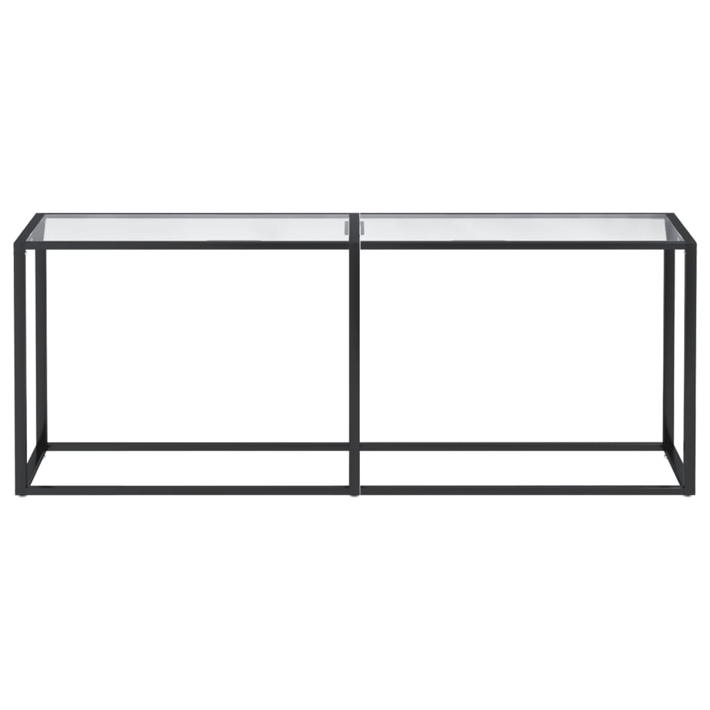 Console Table Transparent 200x35x75,5cm Tempered Glass
