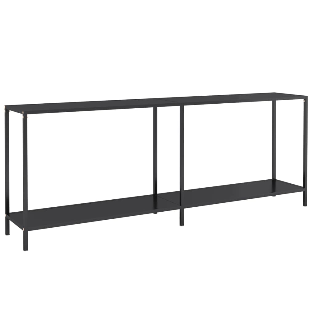 Console Table | Black | Tempered glass | 200 cm Length | Simple