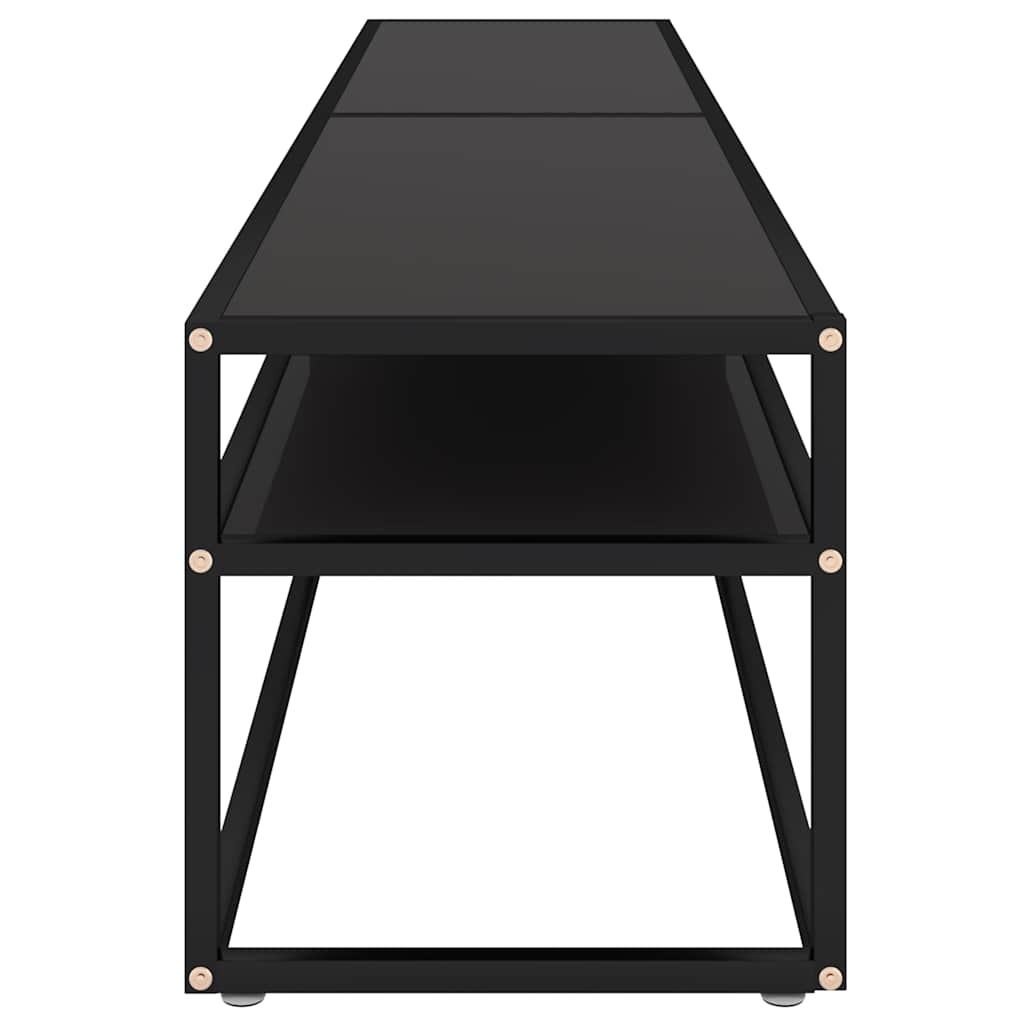 TV Cabinet Black 200x40x40,5 cm Tempered Glass
