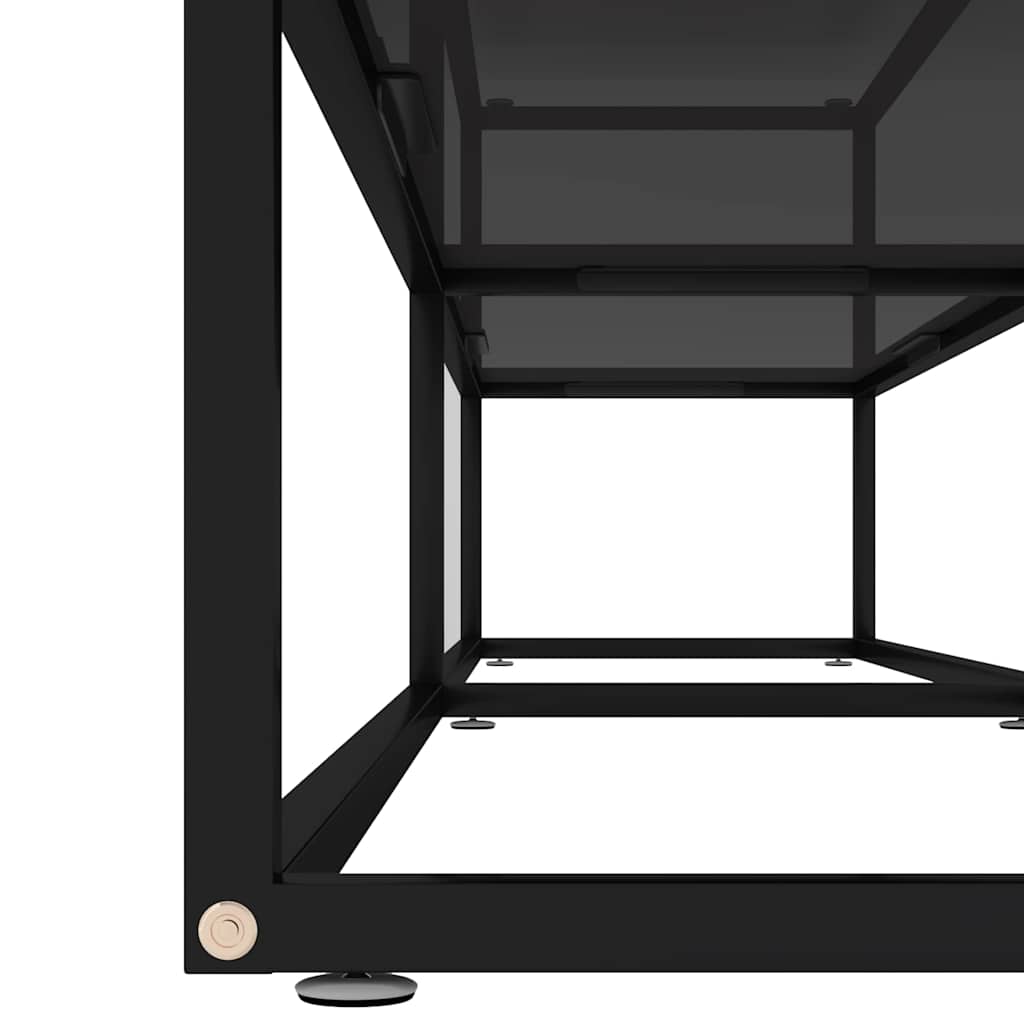 TV Cabinet Black 200x40x40,5 cm Tempered Glass