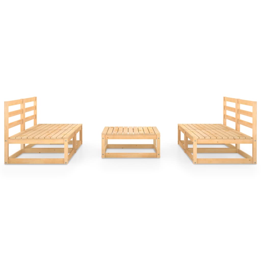 vidaXL 5 Piece Garden Lounge Set Solid Wood Pine