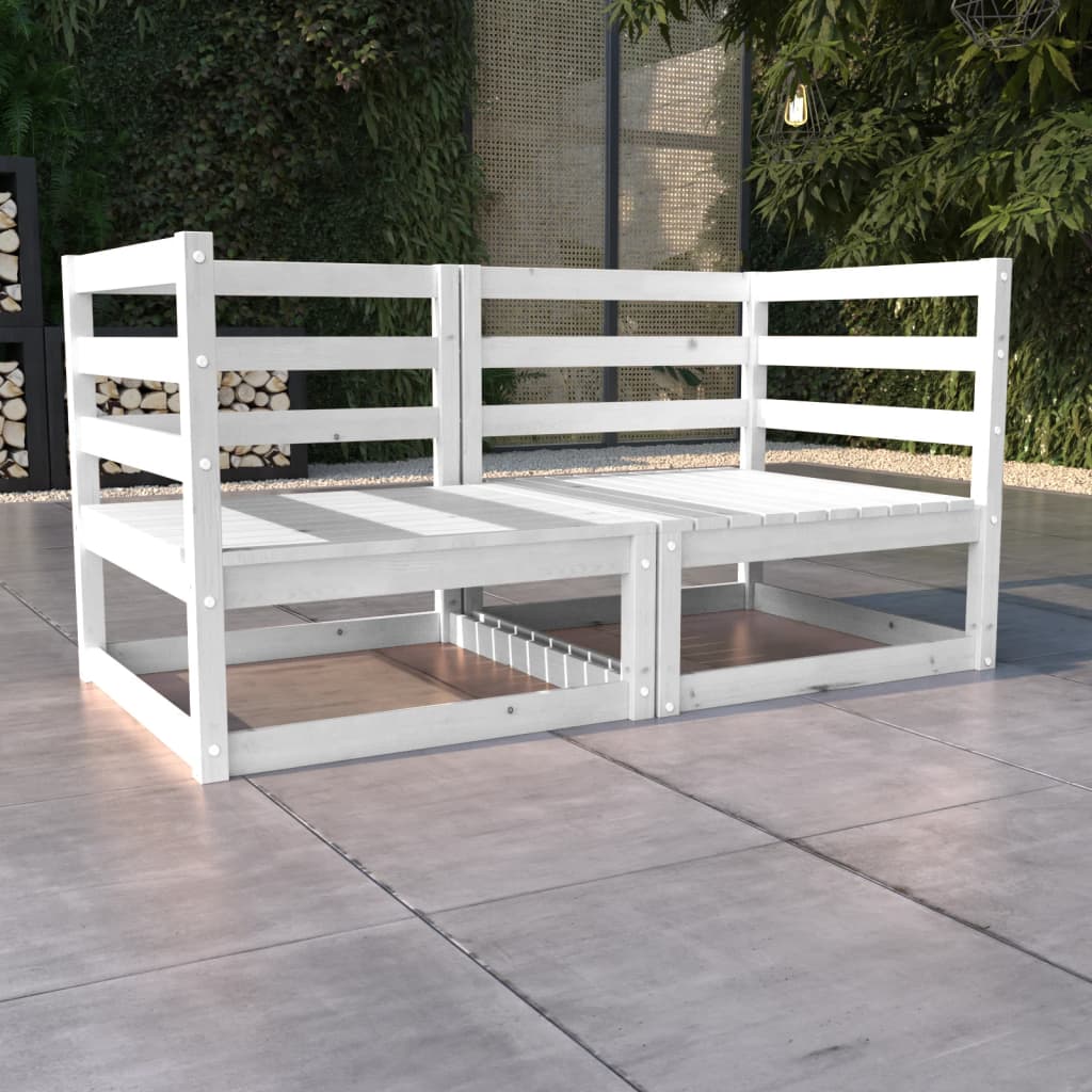 Garden Sofa | White | Solid pinewood | Standard | Modular