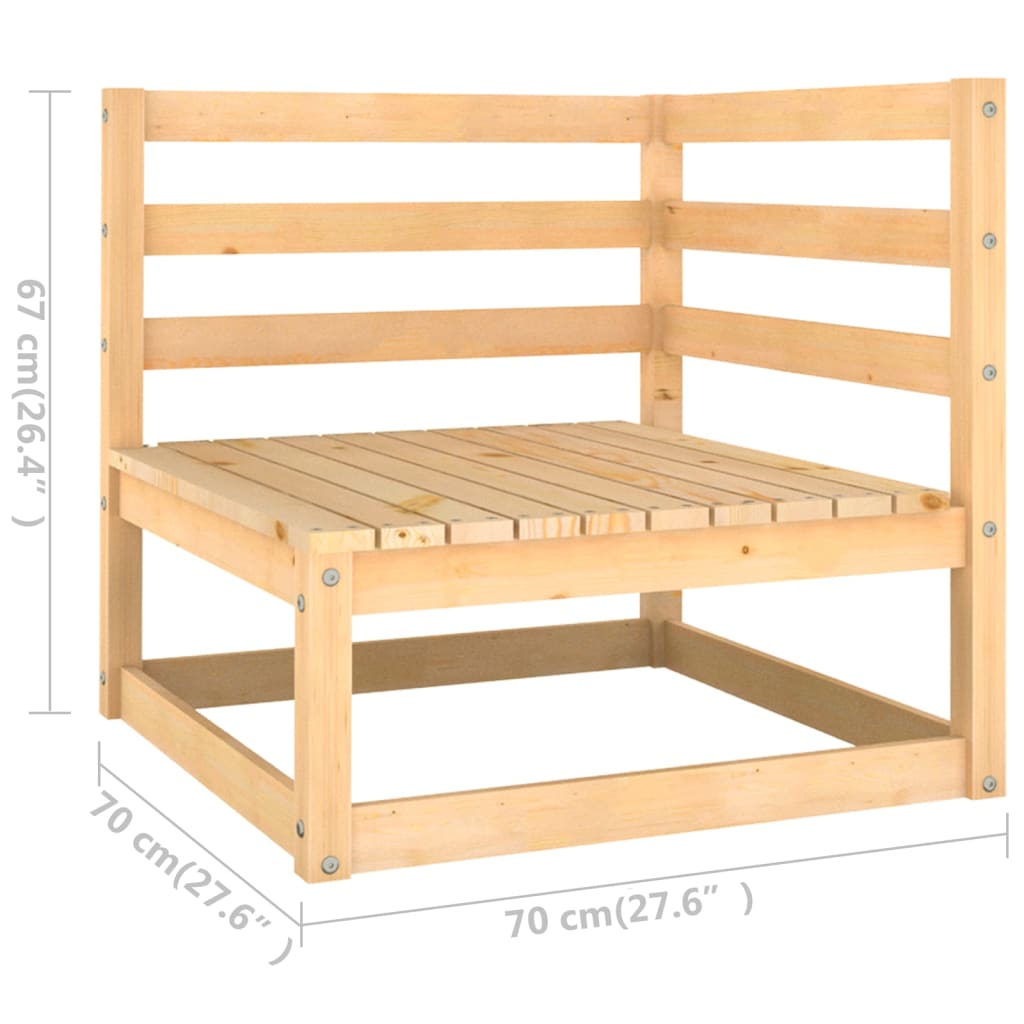 vidaXL 5 Piece Garden Lounge Set Solid Pinewood