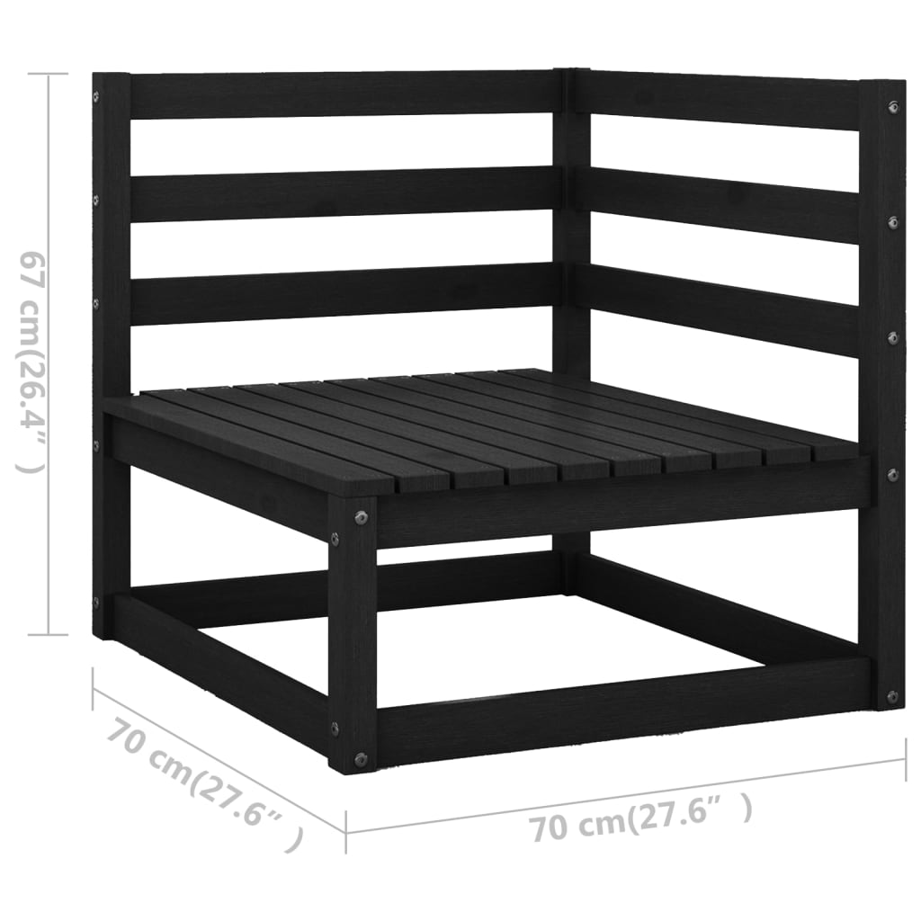 vidaXL 11 Piece Garden Lounge Set Solid Pinewood