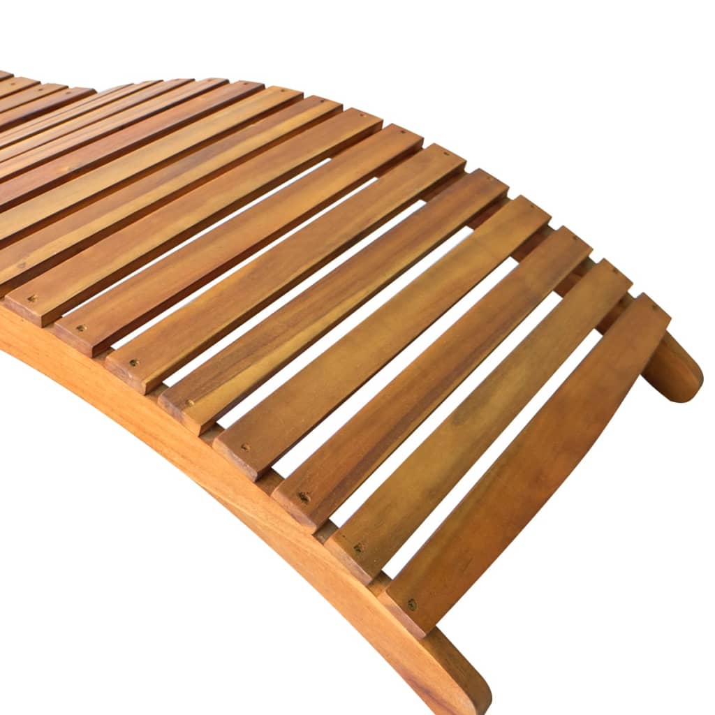 vidaXL Sun Loungers 2 pcs Solid Acacia Wood