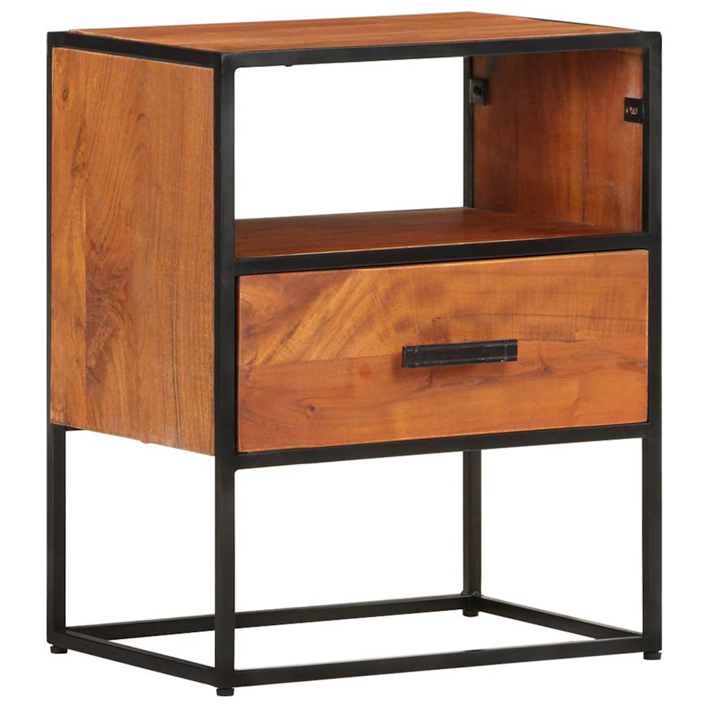 327446 vidaXL Bed Cabinet 40x30x50 cm Solid Acacia Wood