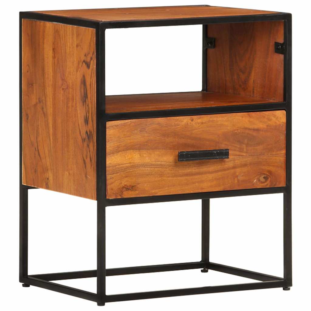 327446 vidaXL Bed Cabinet 40x30x50 cm Solid Acacia Wood