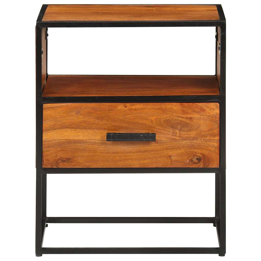 327446 vidaXL Bed Cabinet 40x30x50 cm Solid Acacia Wood