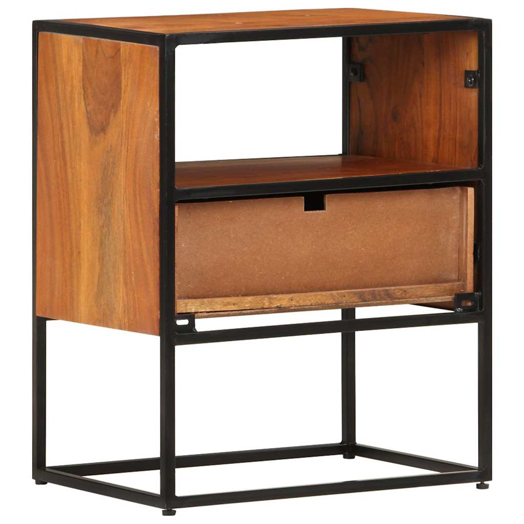 327446 vidaXL Bed Cabinet 40x30x50 cm Solid Acacia Wood